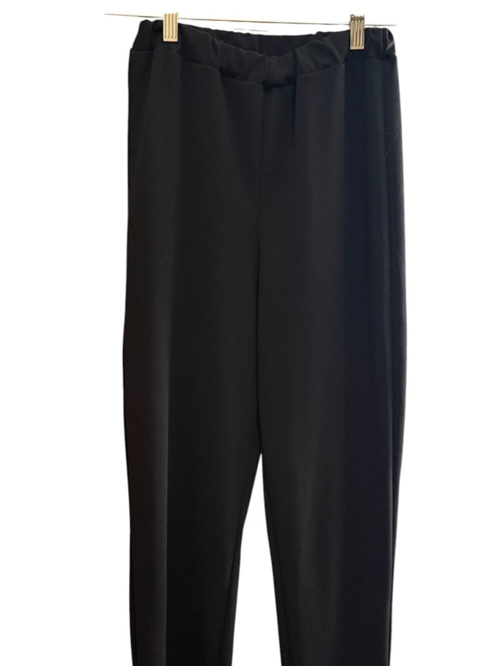PrettyLittleThing Woman's Black Leggings with Side Slit Hem